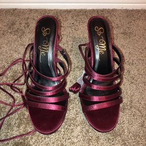 ✨Sexy Burgundy Heels